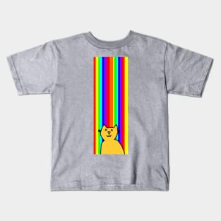 Gold at the end of the Rainbow is a Kitty Cat Kids T-Shirt